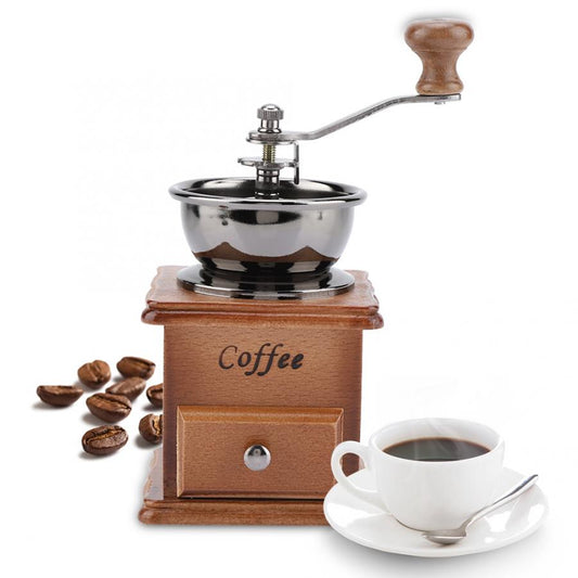 Retro Manual Coffee Grinder Wooden Mill by HitMyNeed