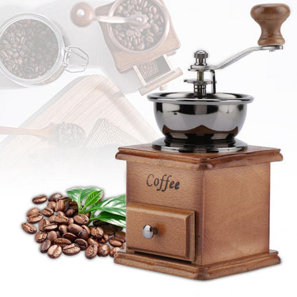 Retro Manual Coffee Grinder Wooden Mill by HitMyNeed