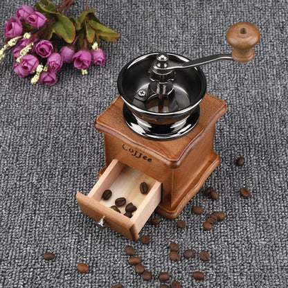 Retro Manual Coffee Grinder Wooden Mill by HitMyNeed