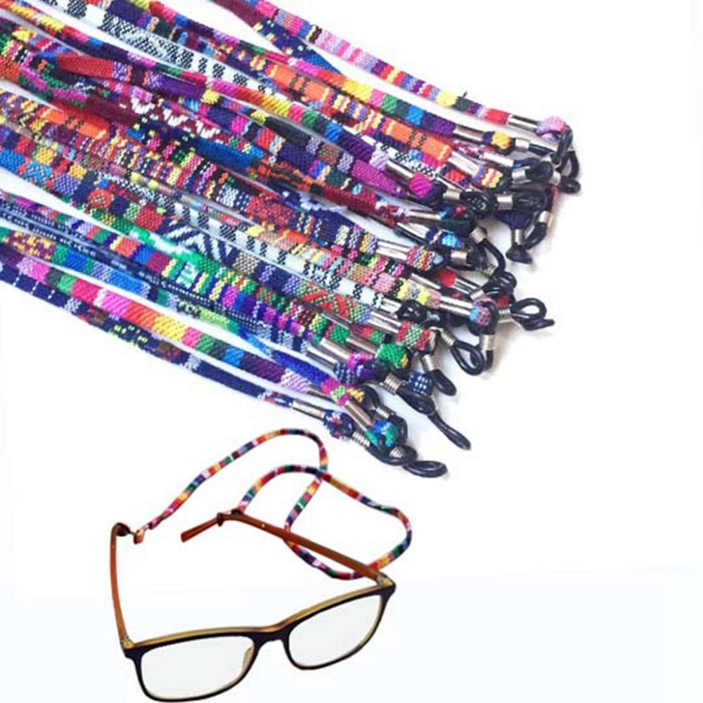 Retro Print Glasses Strap Cord, Set of 5 by HitMyNeed