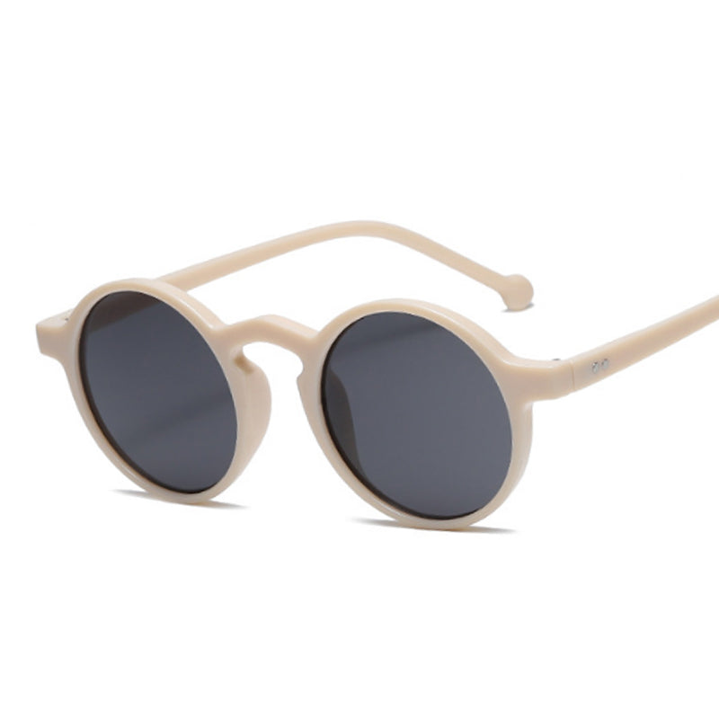Retro Round Sunglasses for Women beige by HitMyNeed