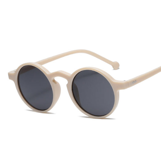 Retro Round Sunglasses for Women beige by HitMyNeed