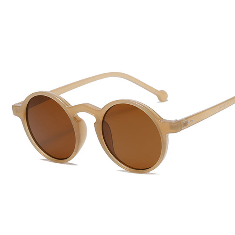Retro Round Sunglasses for Women brown by HitMyNeed