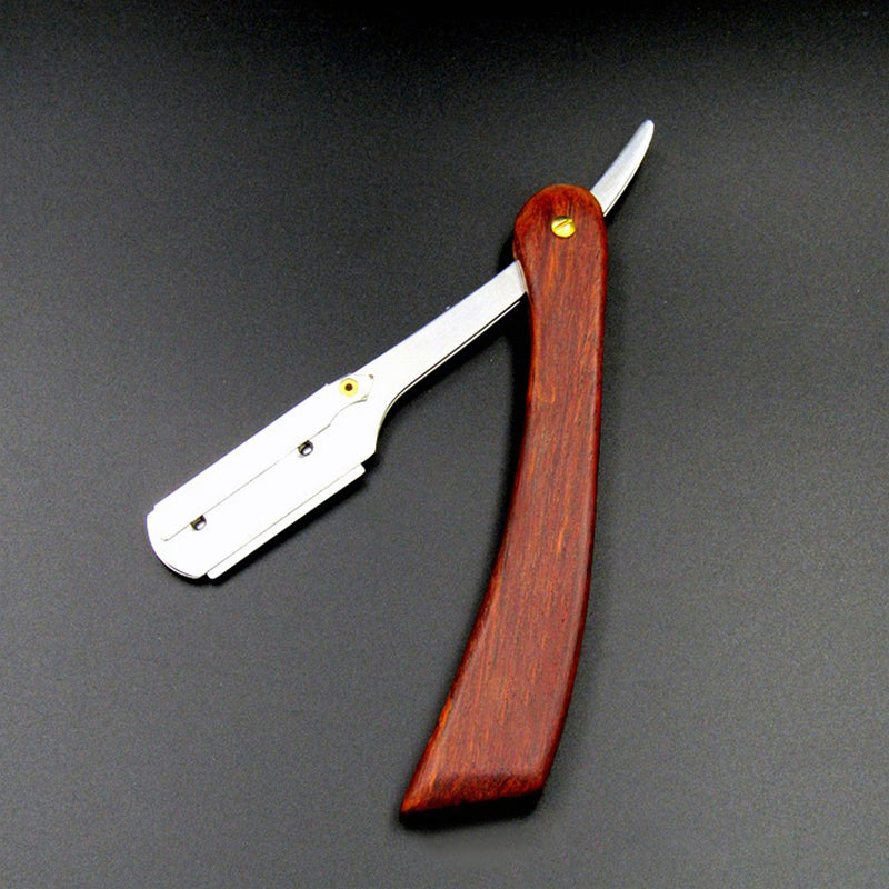 Retro Stainless Steel Folding Straight Edge Razor by HitMyNeed