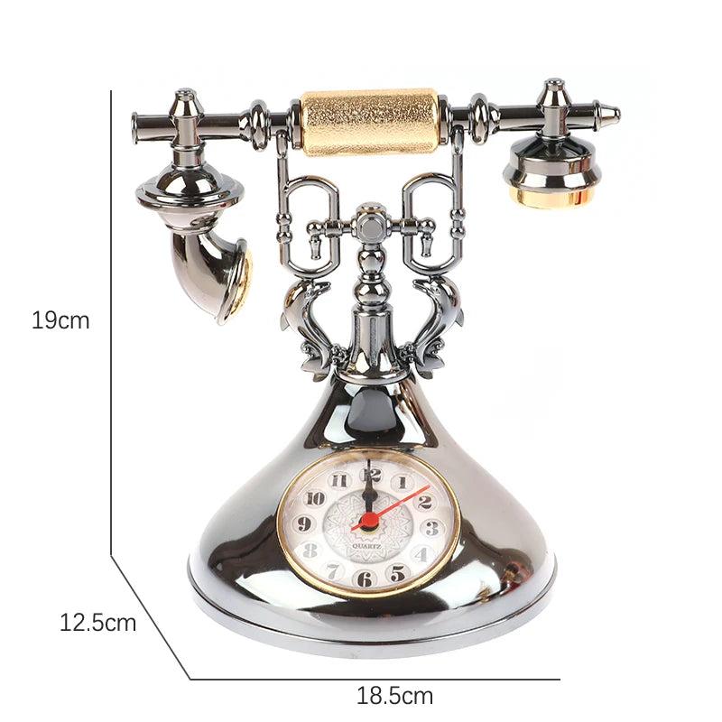 Retro Telephone Alarm Clock Vintage Desk Timepiece by HitMyNeed