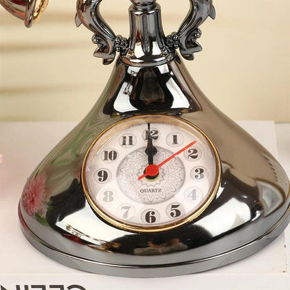 Retro Telephone Alarm Clock Vintage Desk Timepiece by HitMyNeed