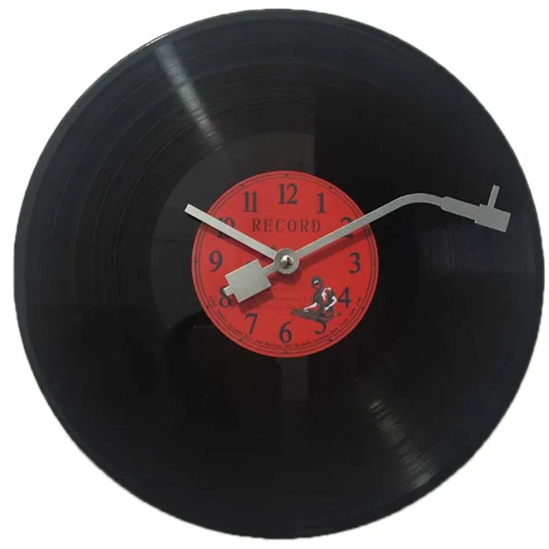 Retro Vinyl Record Wall Clock with Silent Movement by HitMyNeed