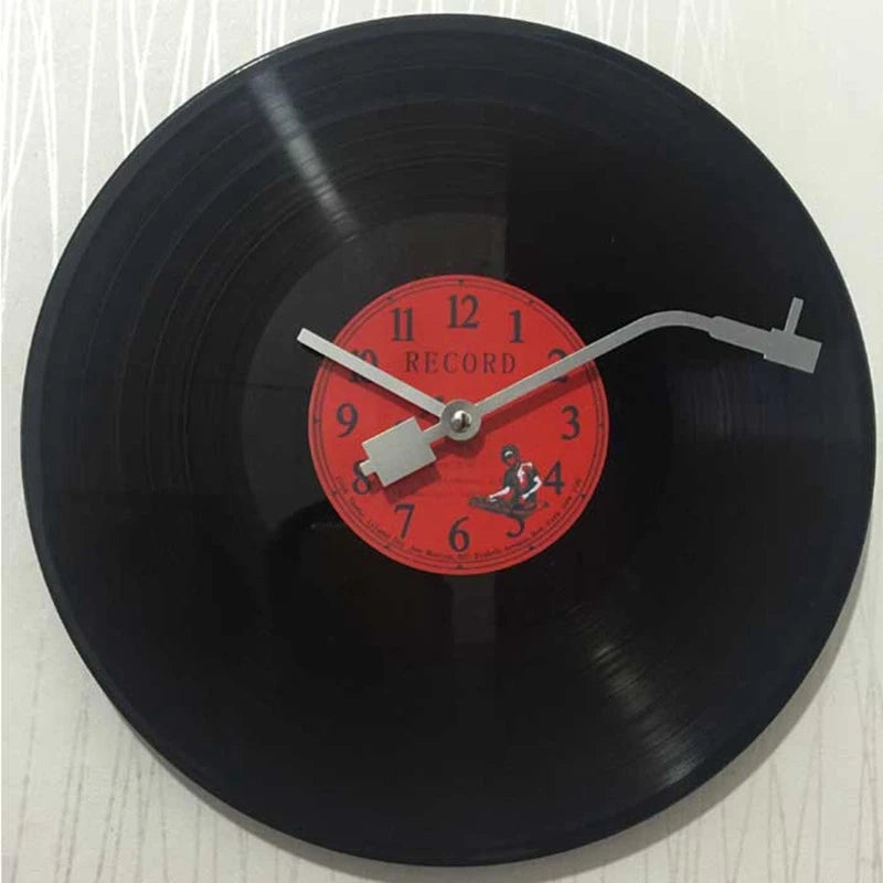Retro Vinyl Record Wall Clock with Silent Movement by HitMyNeed