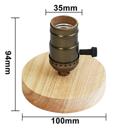 Retro Wooden Table Lamp E27 Night Light 85-265V bronze by HitMyNeed