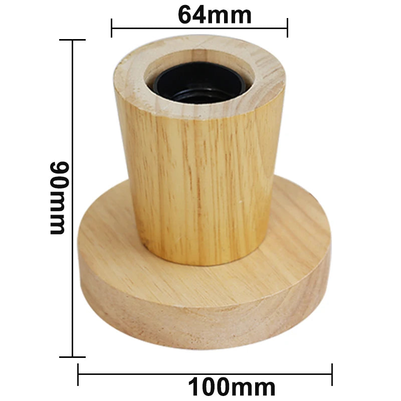 Retro Wooden Table Lamp E27 Night Light 85-265V cylinder by HitMyNeed