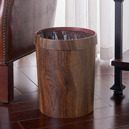 Retro Wooden Trash Can with Detachable Lid by HitMyNeed