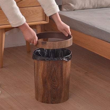 Retro Wooden Trash Can with Detachable Lid by HitMyNeed