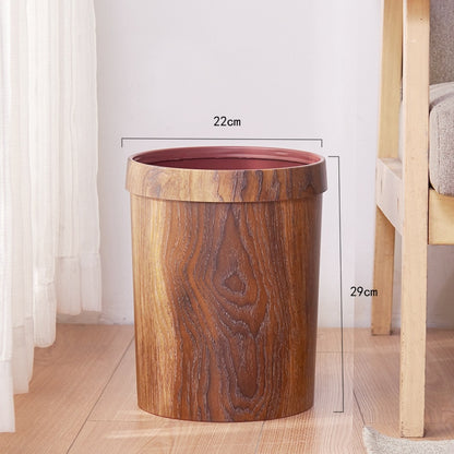 Retro Wooden Trash Can with Detachable Lid by HitMyNeed