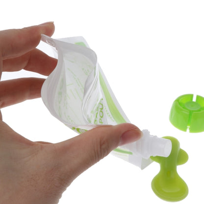 Reusable Baby Food Pouch Spoons Set with Lids (10pcs) by HitMyNeed