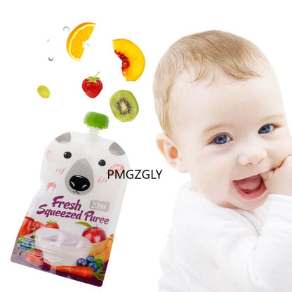 Reusable Baby Food Squeeze Pouches (Set of 8) by HitMyNeed