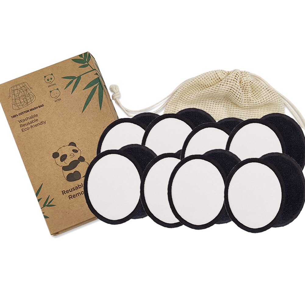 Reusable Bamboo Cotton Makeup Remover Pads (16 pcs) by HitMyNeed