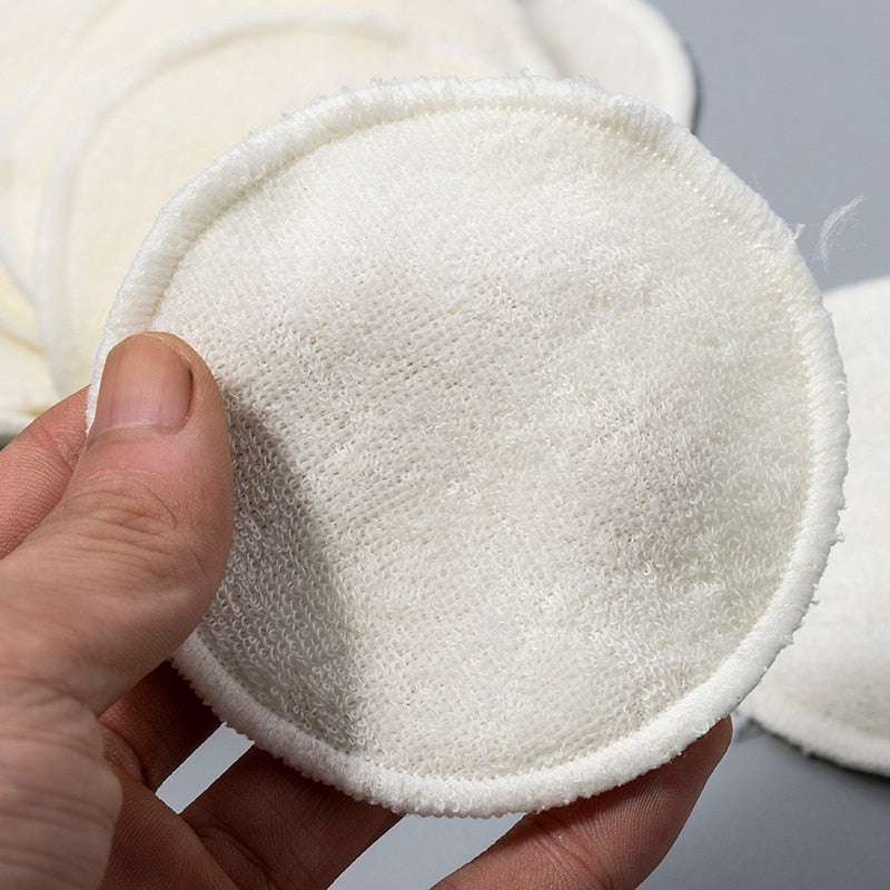 Reusable Bamboo Makeup Remover Pads with Bag (12pcs) by HitMyNeed