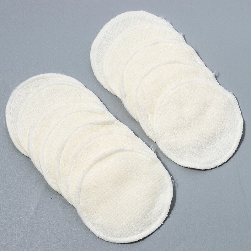 Reusable Bamboo Makeup Remover Pads with Bag (12pcs) by HitMyNeed