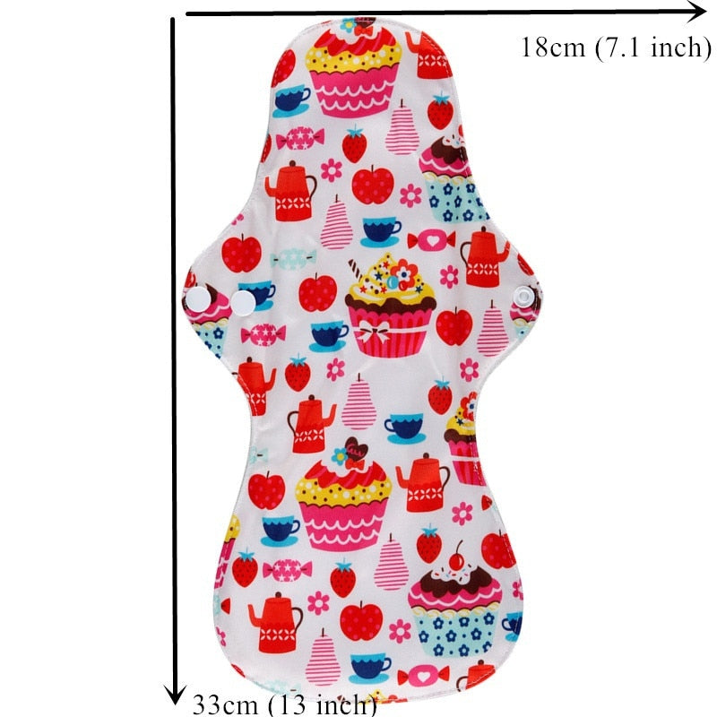Reusable Bamboo Sanitary Pads for Heavy Flow (Set of 10) by HitMyNeed