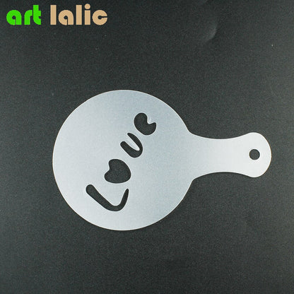 Reusable Cappuccino & Latte Art Stencils (16 Pack) by HitMyNeed