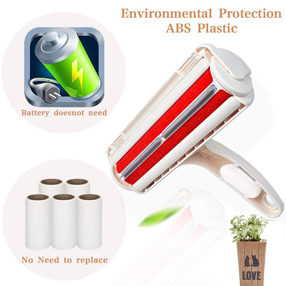 Reusable Cat Hair Remover & Pet Lint Cleaner Roller by HitMyNeed