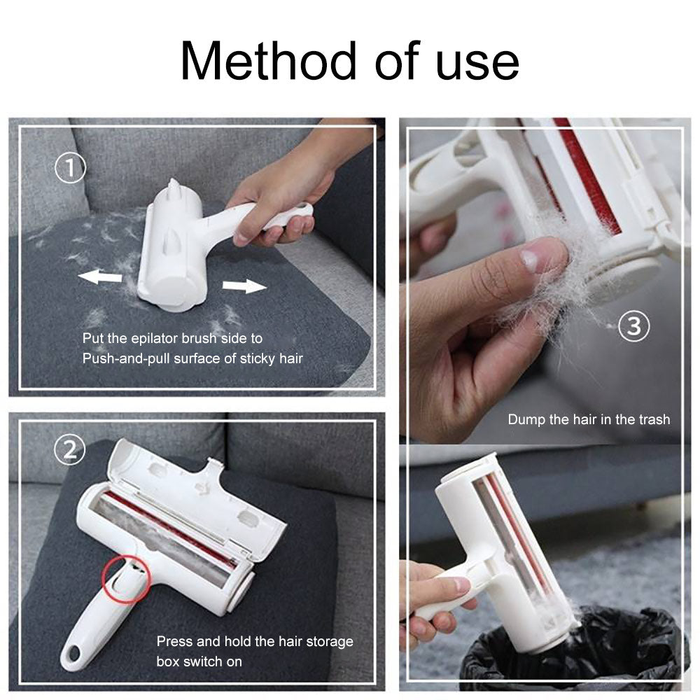 Reusable Cat Hair Remover & Pet Lint Cleaner Roller by HitMyNeed