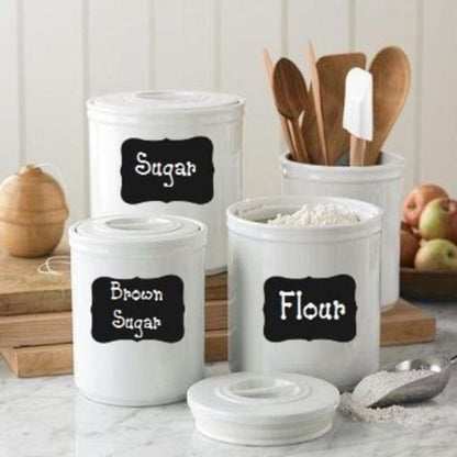 Reusable Chalkboard Jar Labels Stickers, 40-Pack by HitMyNeed
