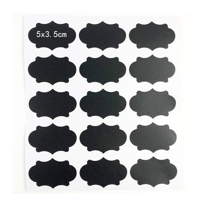 Reusable Chalkboard Jar Labels Stickers (90 Pack) by HitMyNeed