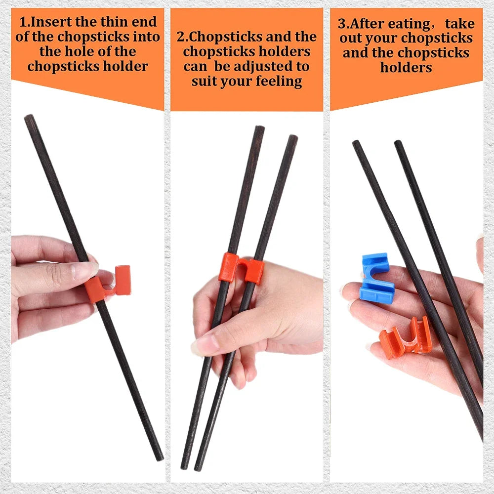 Reusable Chopstick Training Helpers for Kids & Adults by HitMyNeed