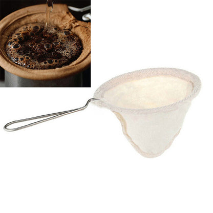 Reusable Coffee Filter Bag with Stainless Handle by HitMyNeed