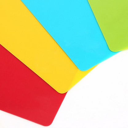 Reusable Color-Coded Plastic Cutting Mats (Set of 4) by HitMyNeed