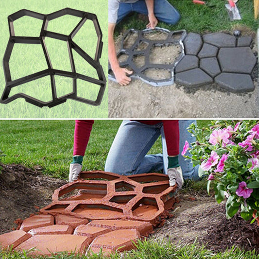 Reusable Concrete Paver Pathway Mold 43.5 x 43.5 cm by HitMyNeed