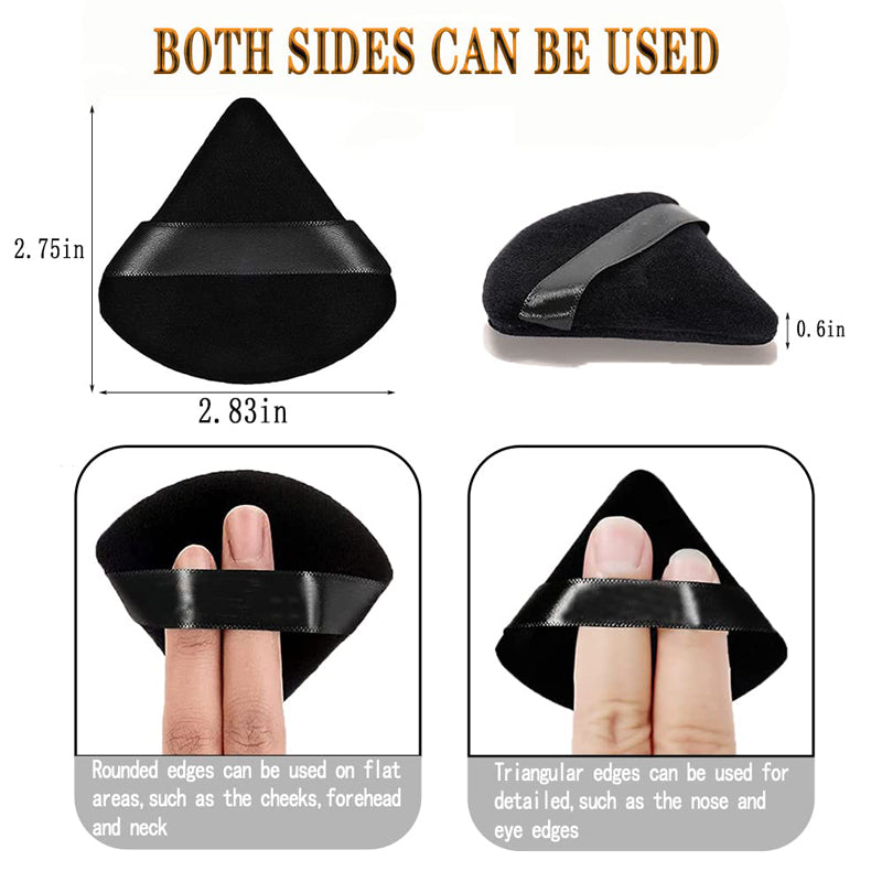 Reusable Cotton Triangle Puff Sponges - 6 Pack by HitMyNeed