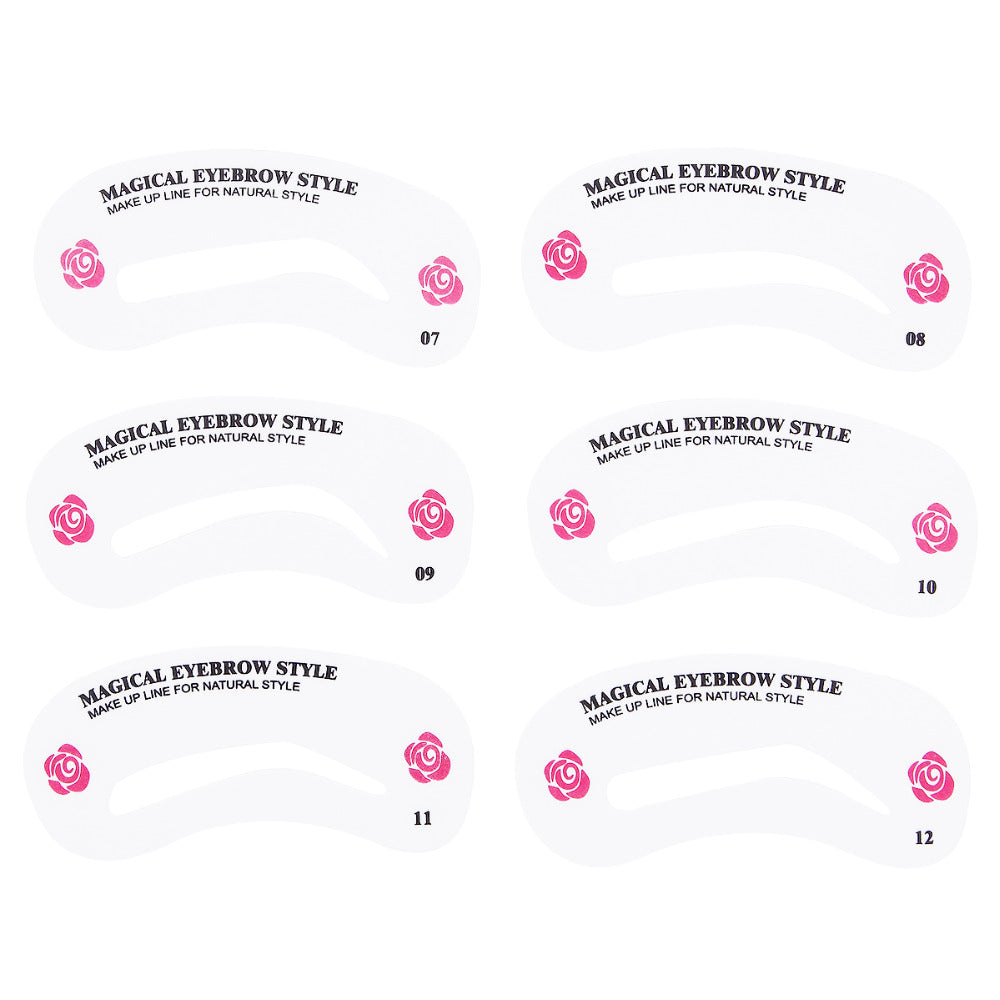 Reusable DIY Eyebrow Stencil Set - 24 Shapes by HitMyNeed