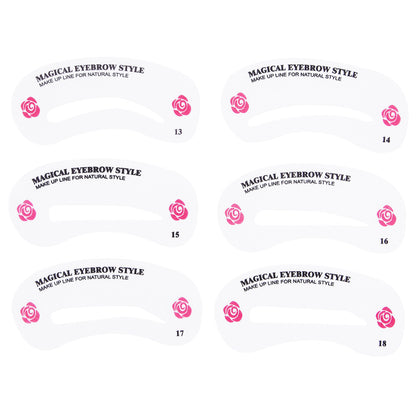 Reusable DIY Eyebrow Stencil Set - 24 Shapes by HitMyNeed
