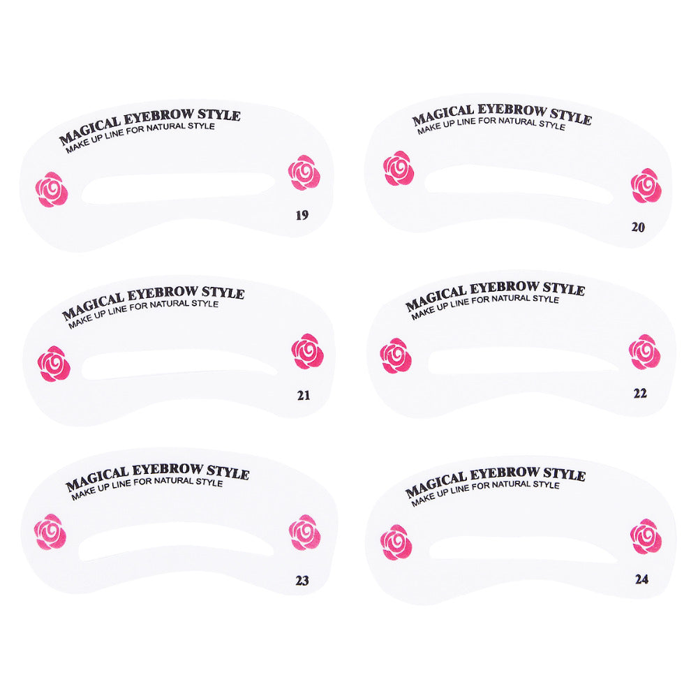 Reusable DIY Eyebrow Stencil Set - 24 Shapes by HitMyNeed