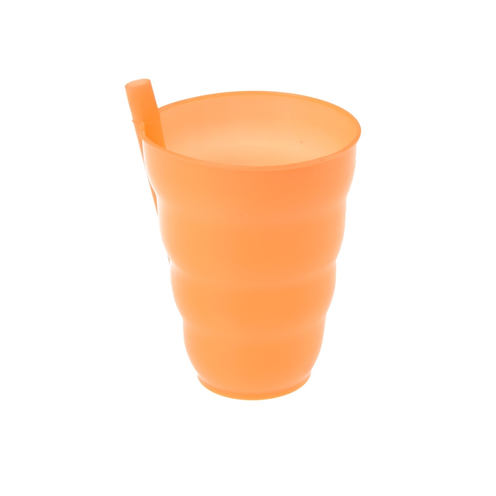 Reusable Drinking Cups with Built-In Straw (Set of 4) by HitMyNeed