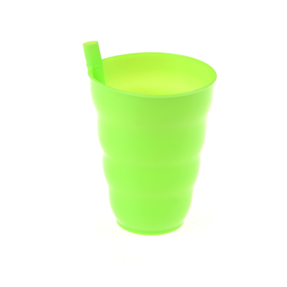 Reusable Drinking Cups with Built-In Straw (Set of 4) by HitMyNeed