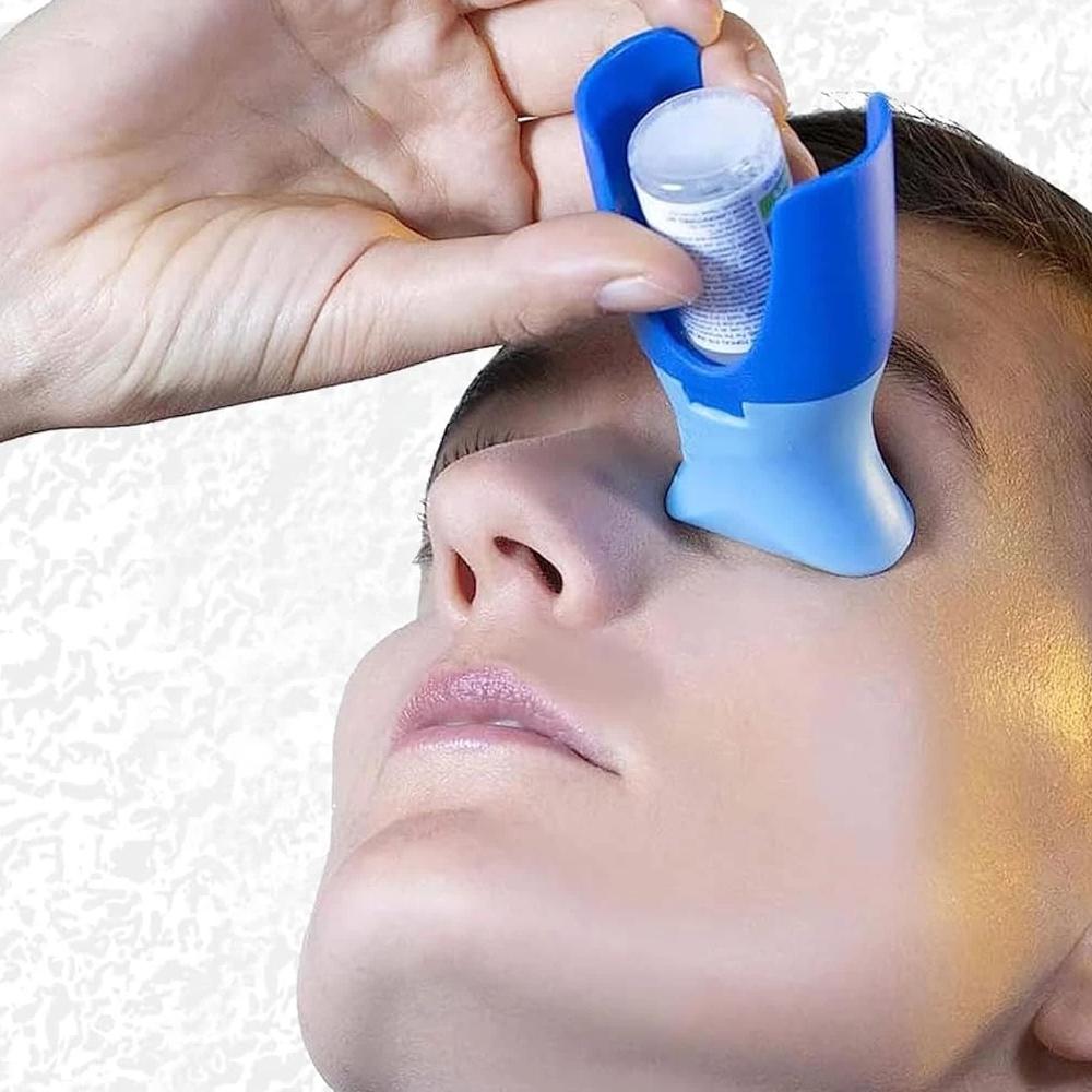 Reusable Eye Drop Guide Holder & Applicator Tool by HitMyNeed