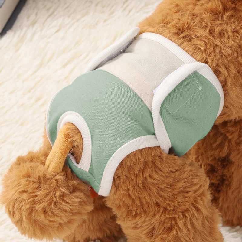 Reusable Female Dog Diaper Pants for Heat & Incontinence green s by HitMyNeed