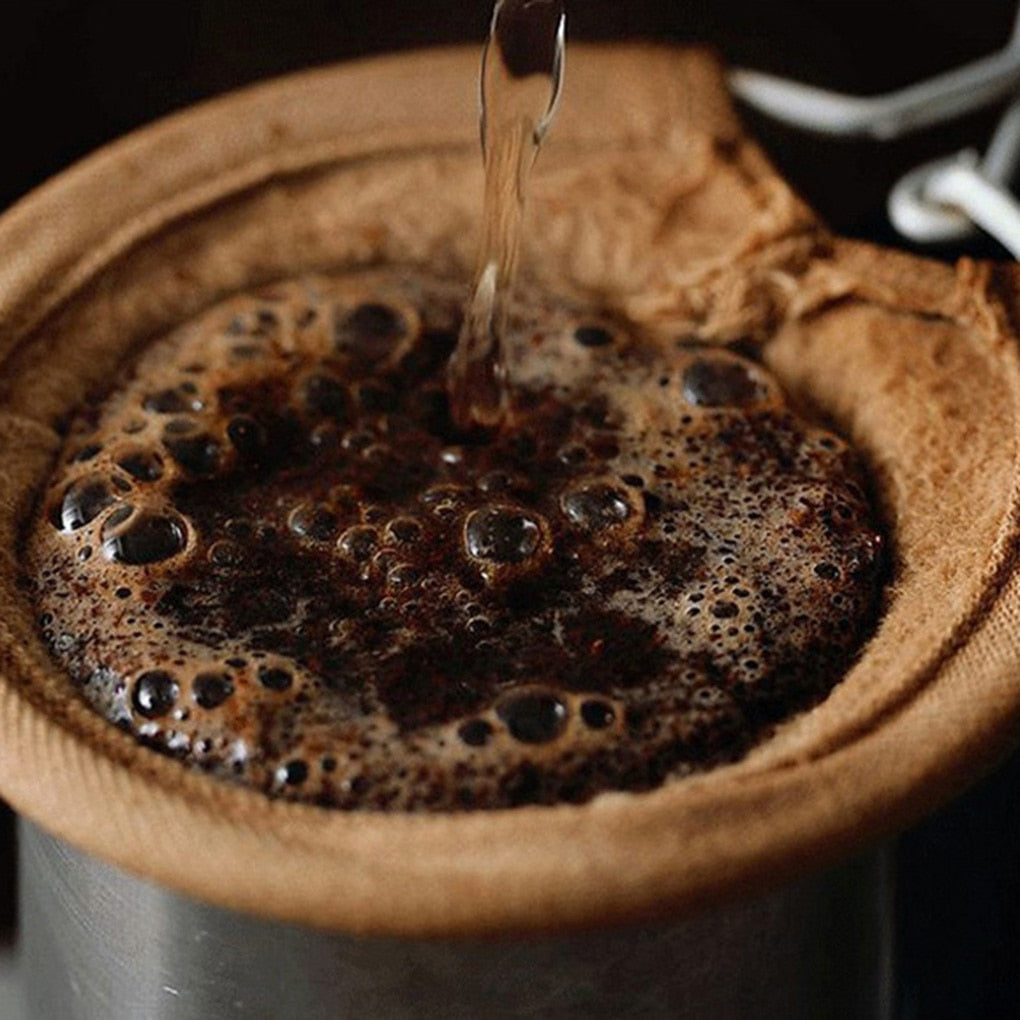 Reusable Flannel Mesh Coffee Filter with Handle by HitMyNeed