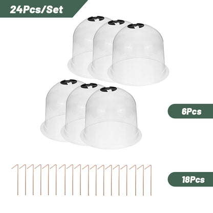 Reusable Garden Cloche Plant Domes Set of 6 by HitMyNeed
