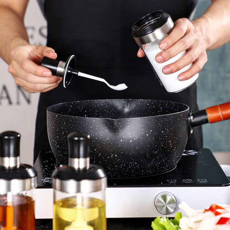 Reusable Glass Condiment & Spice Bottle with Server by HitMyNeed
