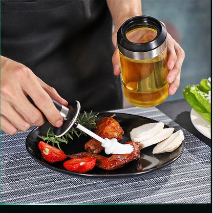 Reusable Glass Condiment & Spice Bottle with Server by HitMyNeed