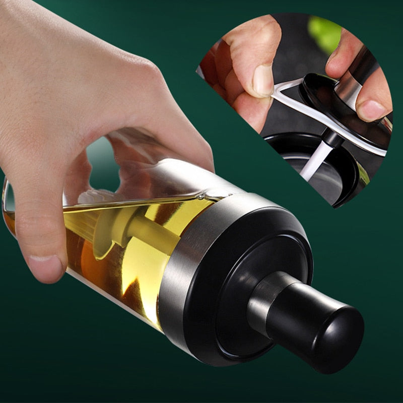 Reusable Glass Condiment & Spice Bottle with Server by HitMyNeed