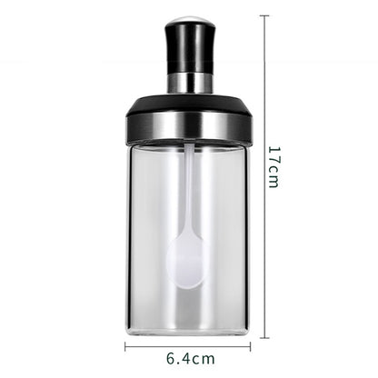 Reusable Glass Condiment & Spice Bottle with Server by HitMyNeed