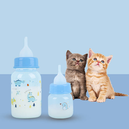 Reusable Kitten Bottle Feeder with Soft Silicone Nipple 60ml by HitMyNeed