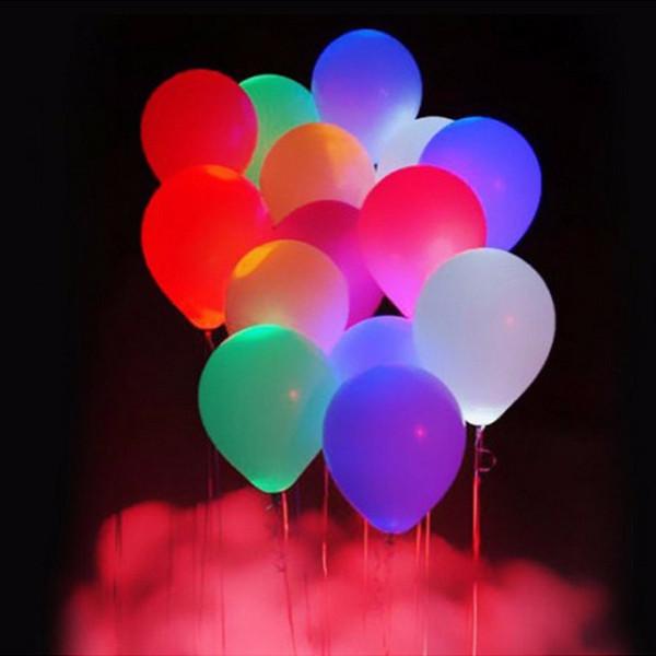Reusable LED Balloons Set of 10 - Multicolor Glow by HitMyNeed