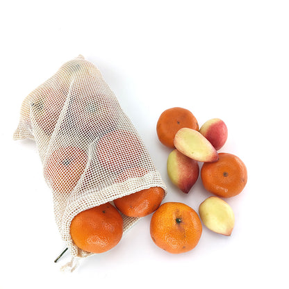 Reusable Mesh Drawstring Storage Bags (Set of 4) by HitMyNeed