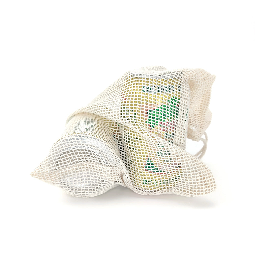 Reusable Mesh Drawstring Storage Bags (Set of 4) by HitMyNeed